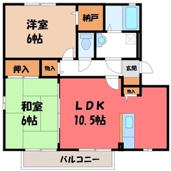 江曽島駅 徒歩12分 1階の物件間取画像